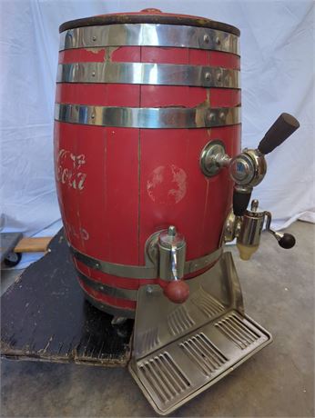 Coca-Cola Barrel Dispenser