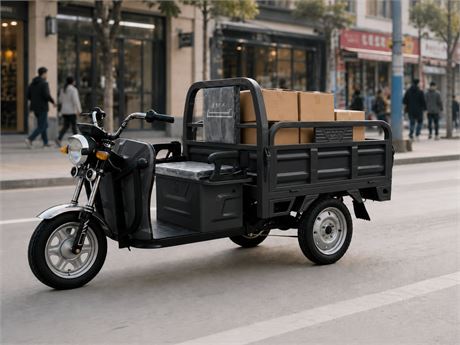 Black Electric Tricycle (assembly required)