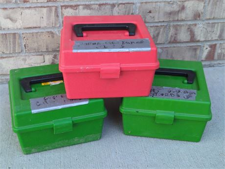 Three 6mm PPC Ammo Cases (contents optional)